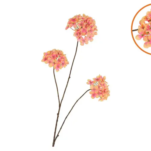 Seiden Hortensie orange L85cm