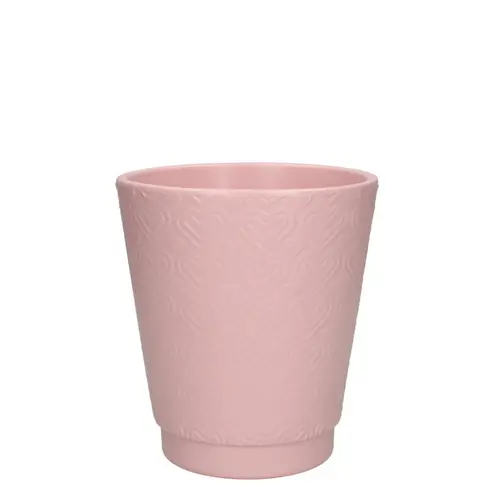 Keramik Orchidee Übertopf Herz rosa D13cm H14.5cm
