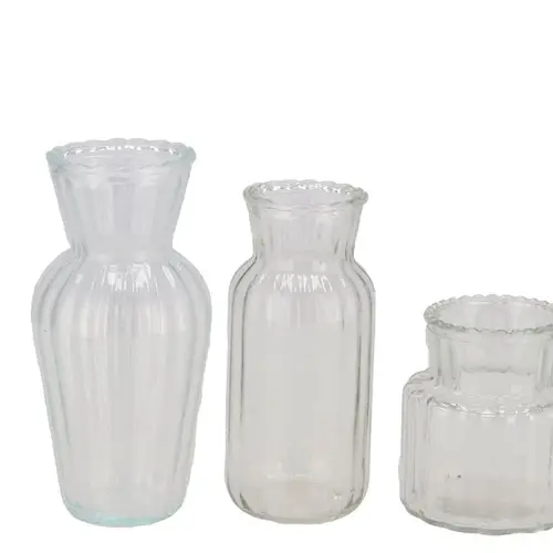 Glas Vase Jazz mix D07cm H14cm