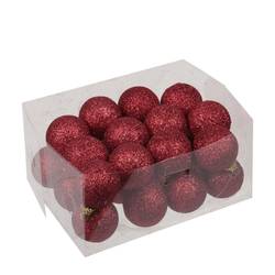 Kugel Kunststoff Spark rot D04cm x24
