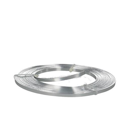 Aluminium Draht silber flach 5mm 10m