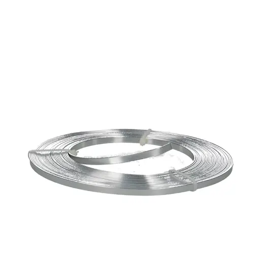 Aluminium Draht silber flach 5mm 10m