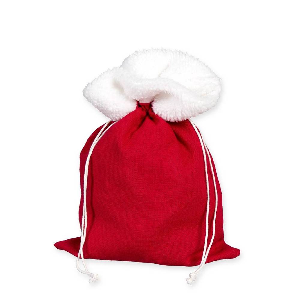 Tasche Santa rot/weiss 22x30cm