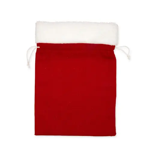 Tasche Santa rot/weiss 22x30cm