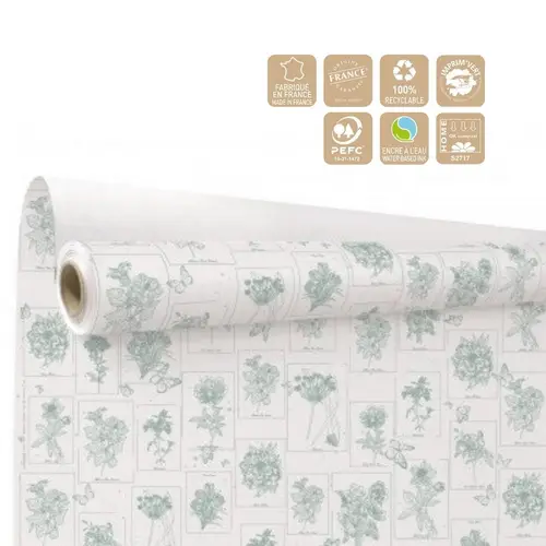 Papier Rolle 80cm Curiosity grau 40m