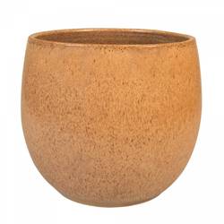 Keramik Übertopf Hailey braun D33cm H28cm