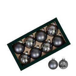 Kugel mix grau D08cm x8 