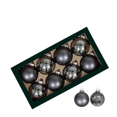 Kugel mix grau D08cm x8 