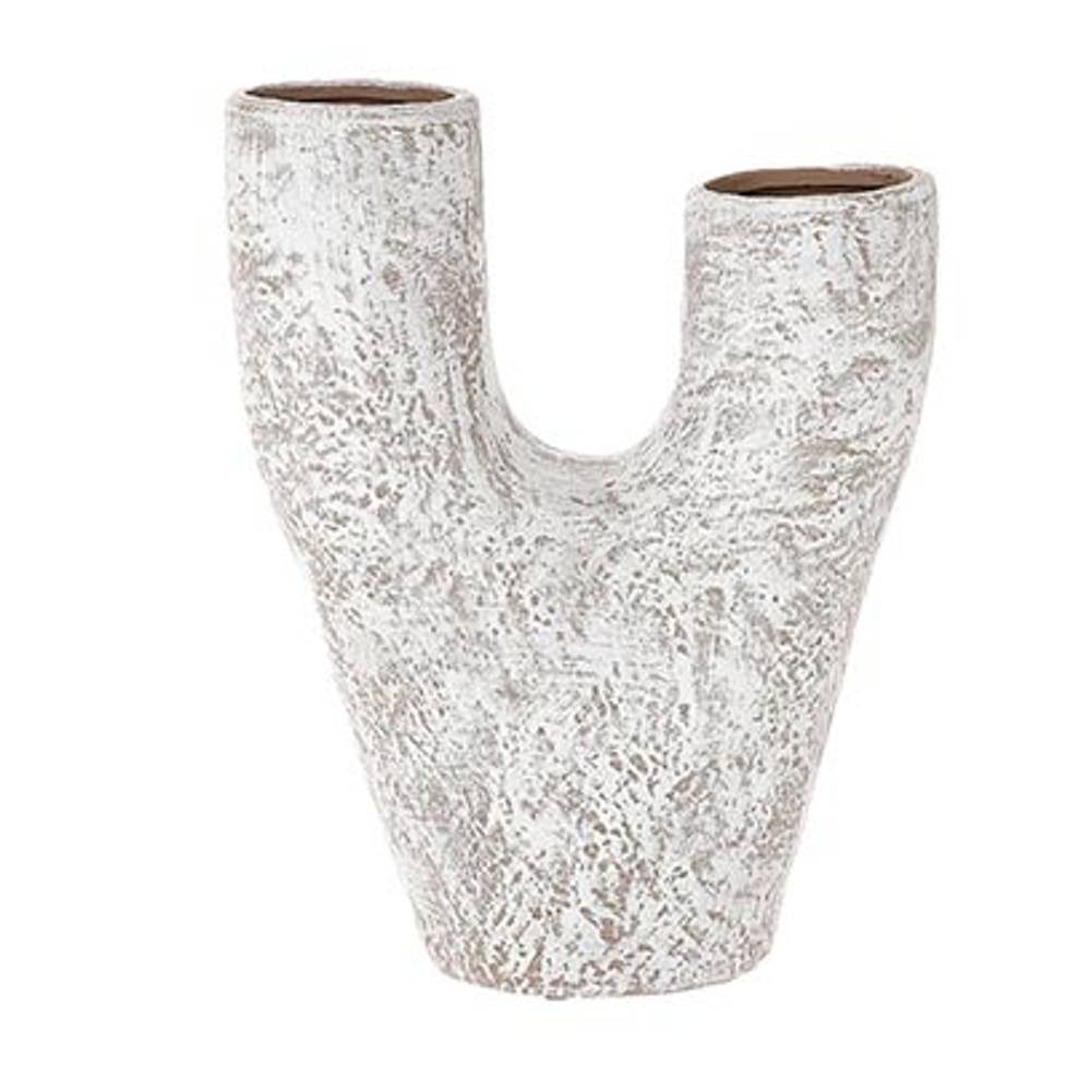 Keramik Vase Medivy gebleicht D17cm H20cm