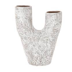 Keramik Vase Medivy gebleicht D17cm H20cm