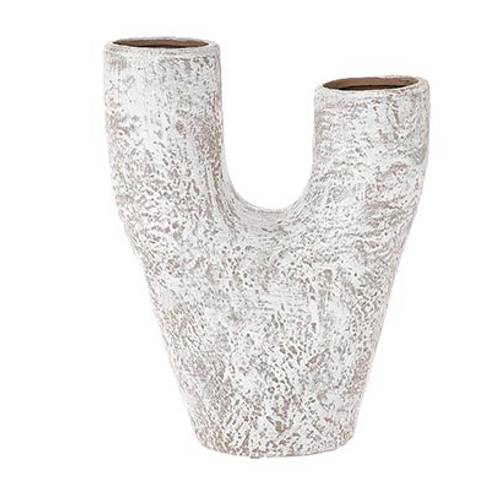 Keramik Vase Medivy gebleicht D17cm H20cm
