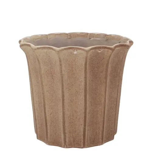 Keramik Übertopf Macy Sand 19x19x16cm