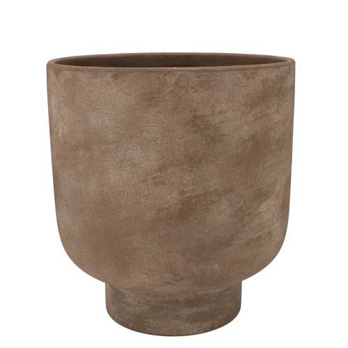 Keramik Übertopf Florenz bronze 18x18x21cm
