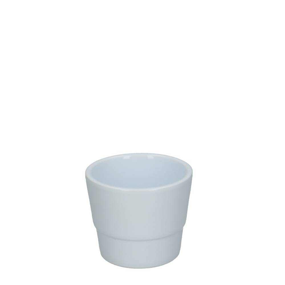 Keramik Übertopf Basic weiss D07cm H06cm