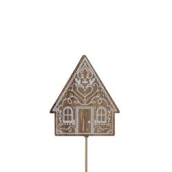 Haus auf Stab L20cm 06x07.5cm 