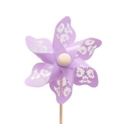 Windmühle auf Stab Jazz lila L50cm D09cm