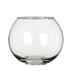 Glas Vase Kugel Fisch D24cm H20cm