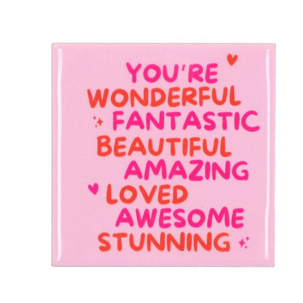 Fliese Wonderful rosa 10x10x01cm