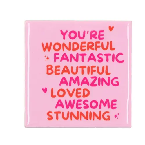 Fliese Wonderful rosa 10x10x01cm