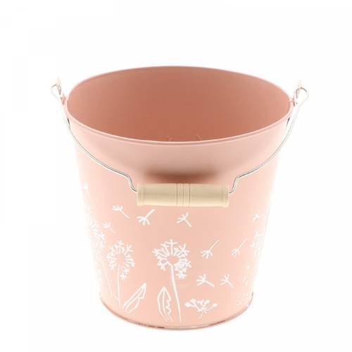 Zink Eimer Celo rosa D16cm H15cm