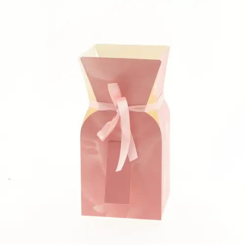 Strausstasche Cloudy rosa 13x13x26cm
