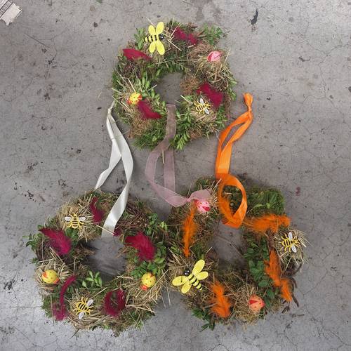 Kranz Oster mit Deko 234 D25cm