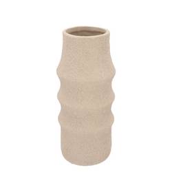 Keramik Vase Cascais creme 15x15x35cm