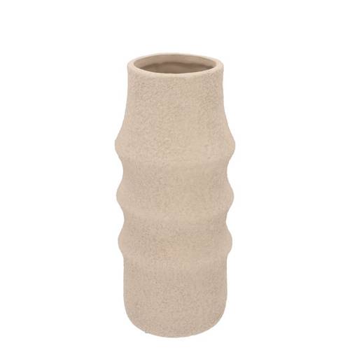 Keramik Vase Cascais creme 15x15x35cm