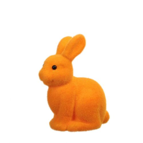 Deko Kaninchen Flocke orange H21cm