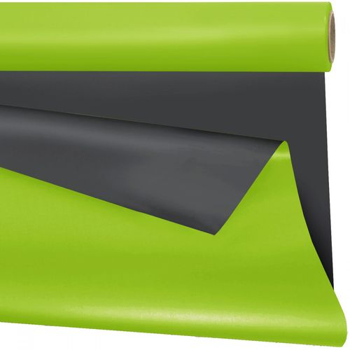 Folie Rolle 80cm Duo Matt grau/grün 40m
