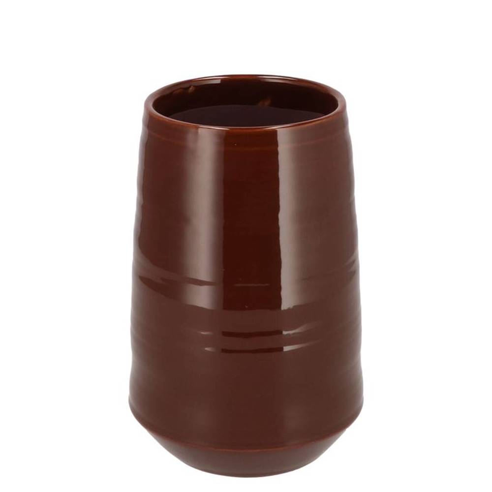 Keramik Vase Micco Dark braun 13x13x20cm