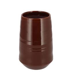 Keramik Vase Micco Dark braun 13x13x20cm