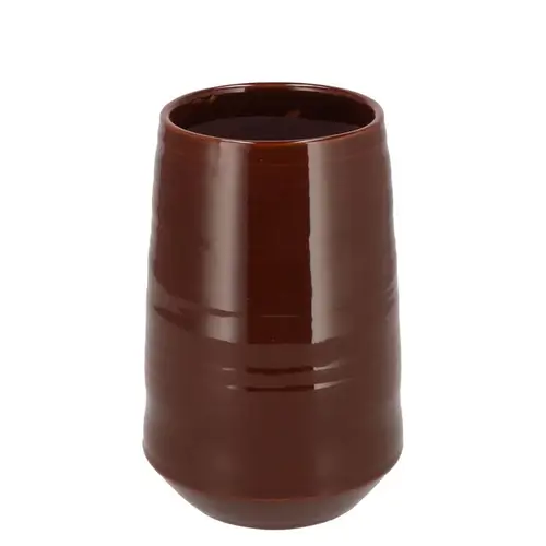 Keramik Vase Micco Dark braun 13x13x20cm