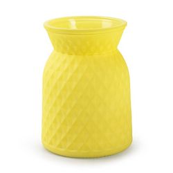 Glas Vase Posh gelb D12cm H16cm