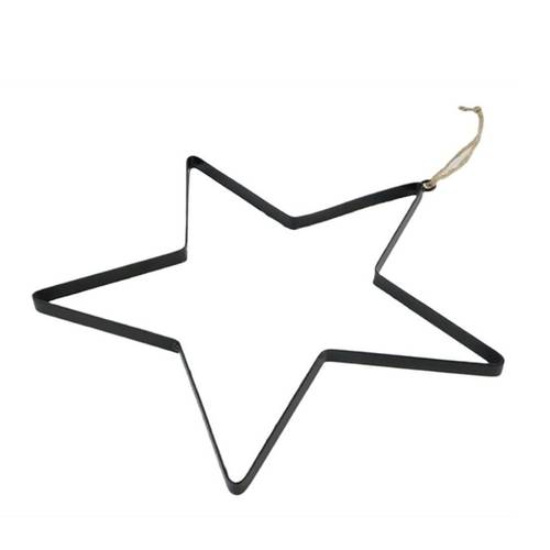 Eisenhänger Stern schwarz 30cm 