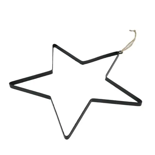 Eisenhänger Stern schwarz 30cm 