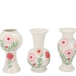 Keramik Vase Linde mix 09x09x17cm
