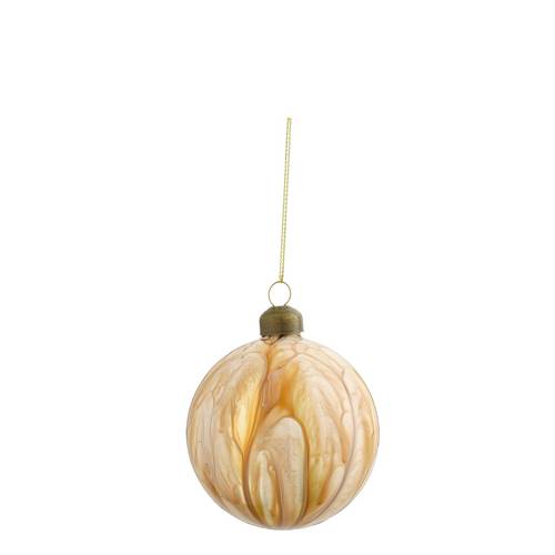 Hänger Kugel Marble creme D08cm