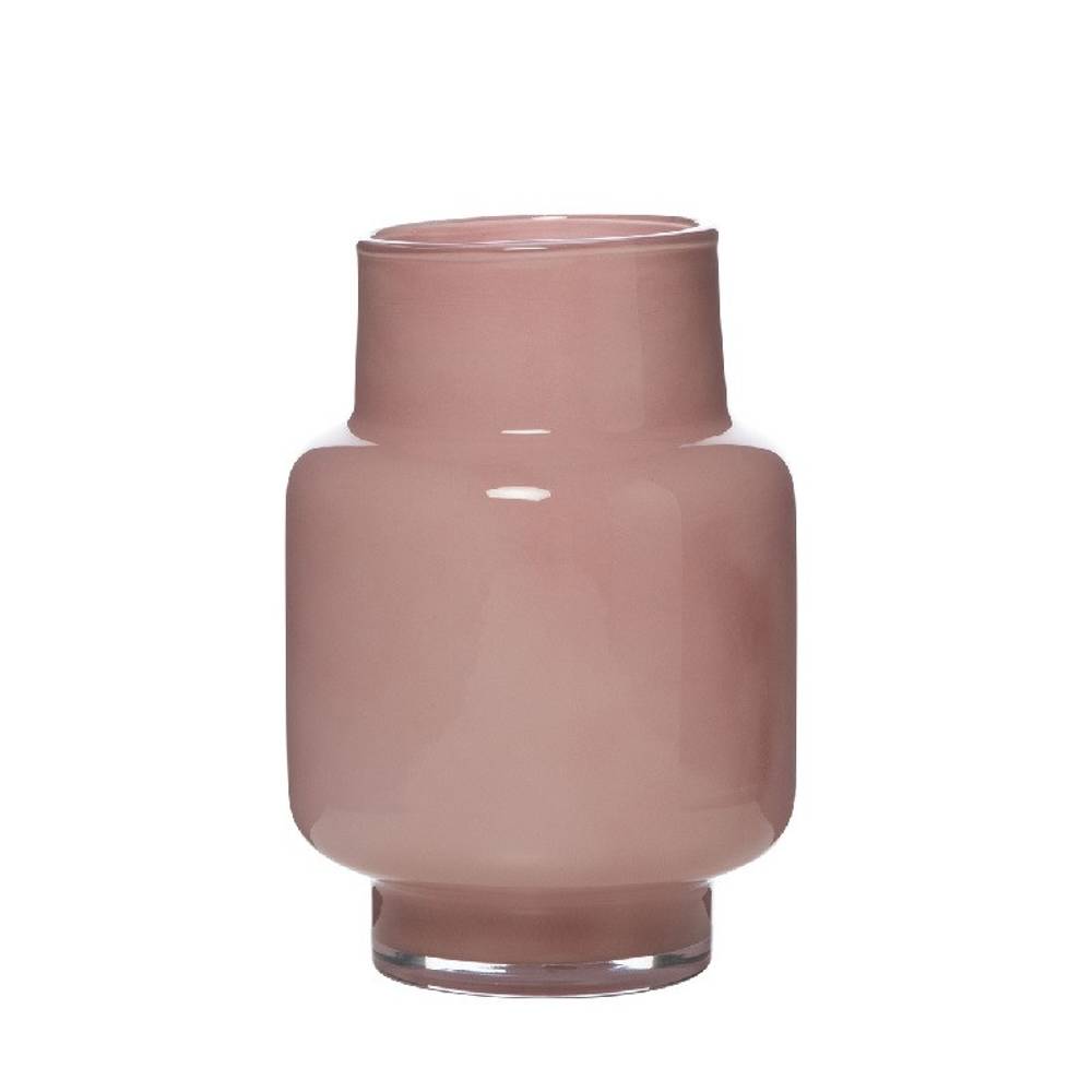 Glas Vase Pien rosa D17cm H25cm