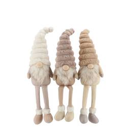 Gnome Cozy mix Teddy creme 10x07x30cm