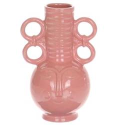 Keramik Vase Chimu rosa D16cm H25cm