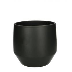 Keramik Übertopf Charly schwarz D15cm H16cm 