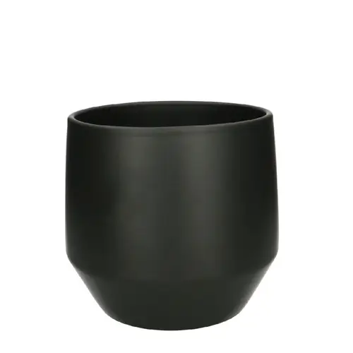 Keramik Übertopf Charly schwarz D15cm H16cm 