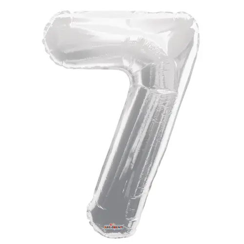 Ballon 7 silber 85cm