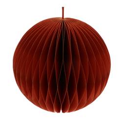 Faltbarer Hänger Kugel dunkel orange D24cm