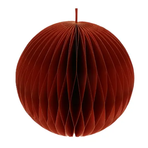 Faltbarer Hänger Kugel dunkel orange D24cm