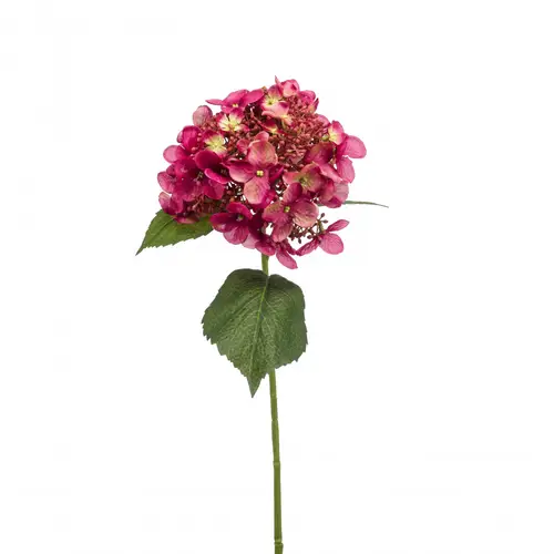 Seiden Hydrangea dunkel rosa L50cm