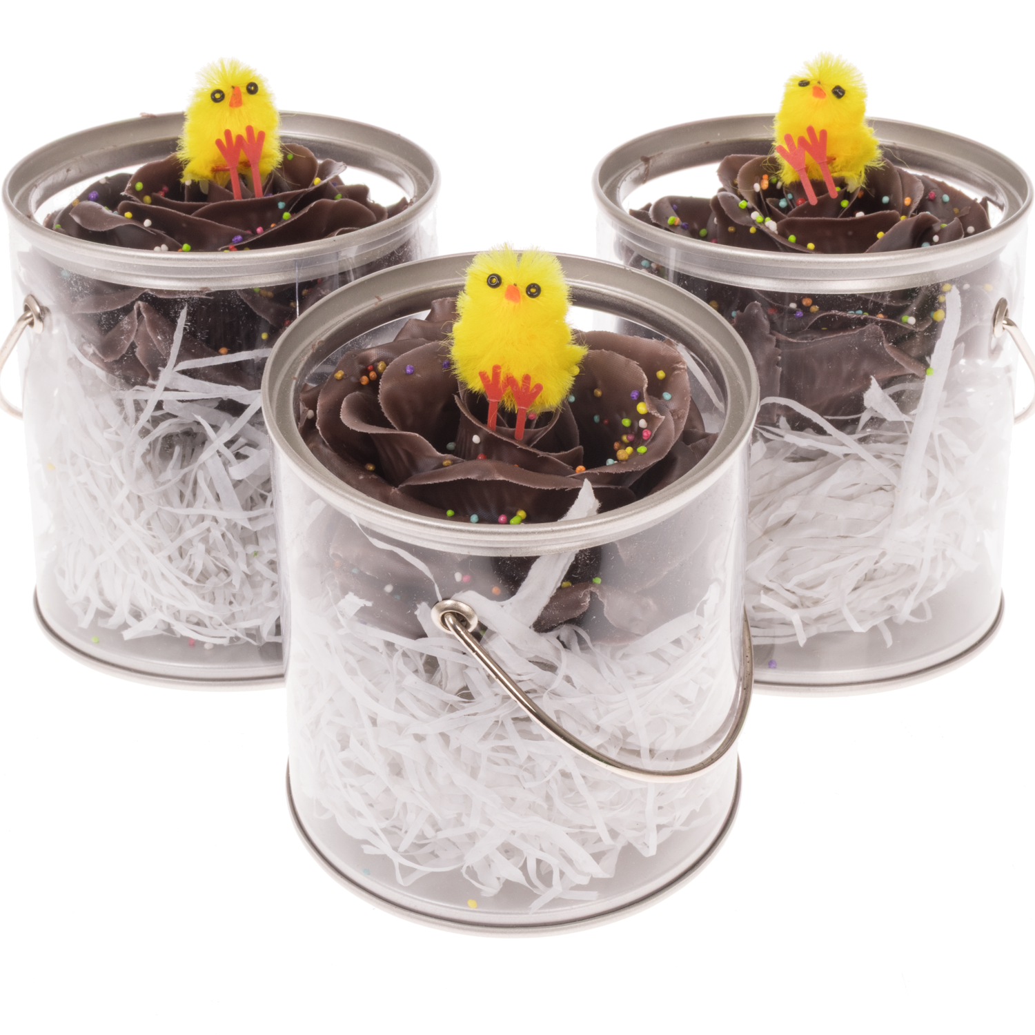 Rose wachs braun Choco Ostern Bucket duftend