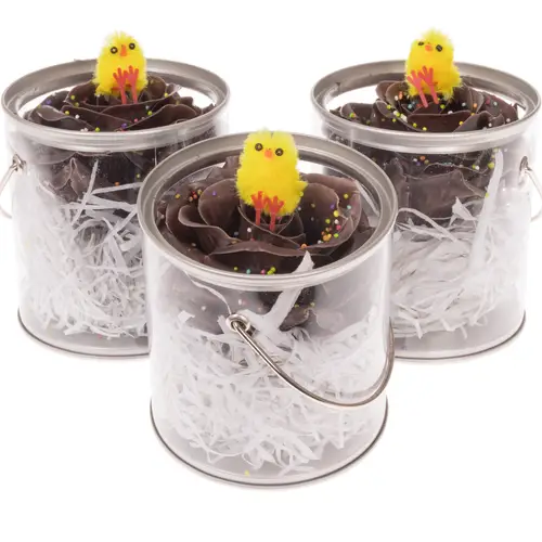 Rose wachs braun Choco Ostern Bucket duftend