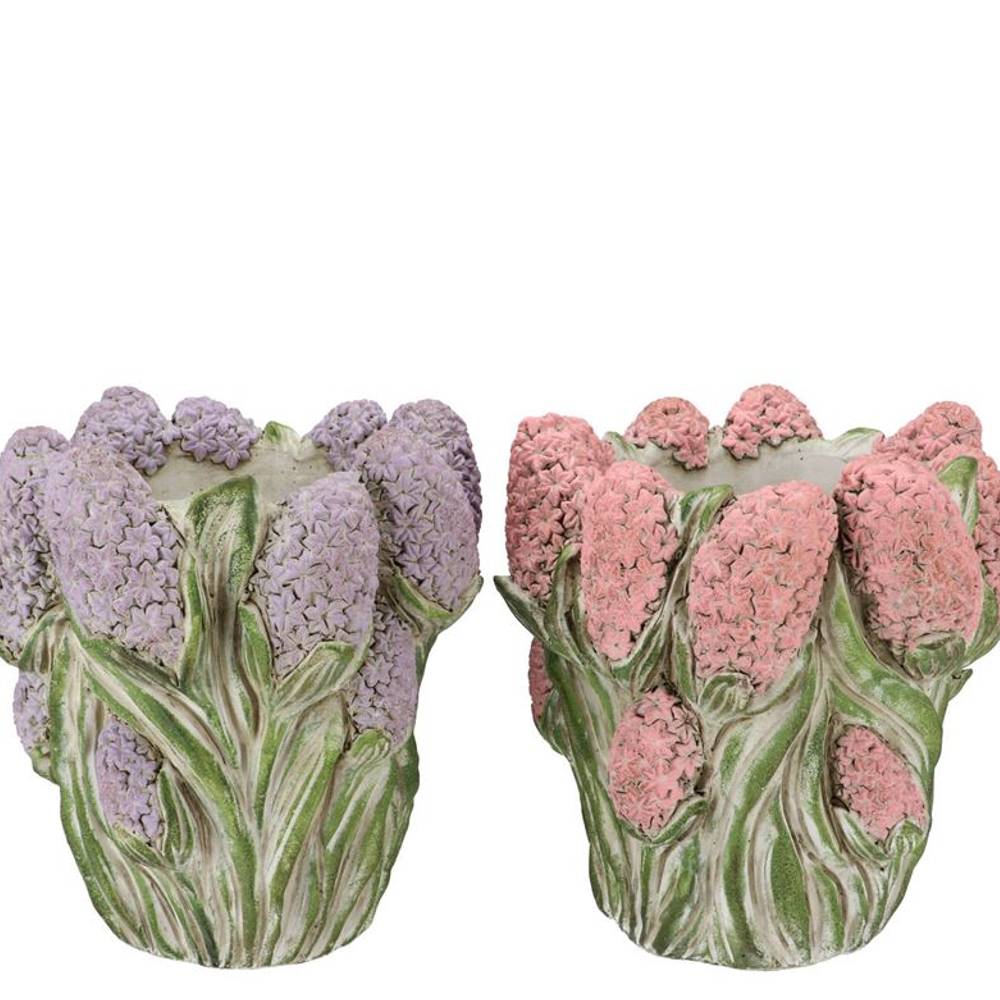 Beton Übertopf Dante Hyazinthe mix 22x22x19cm